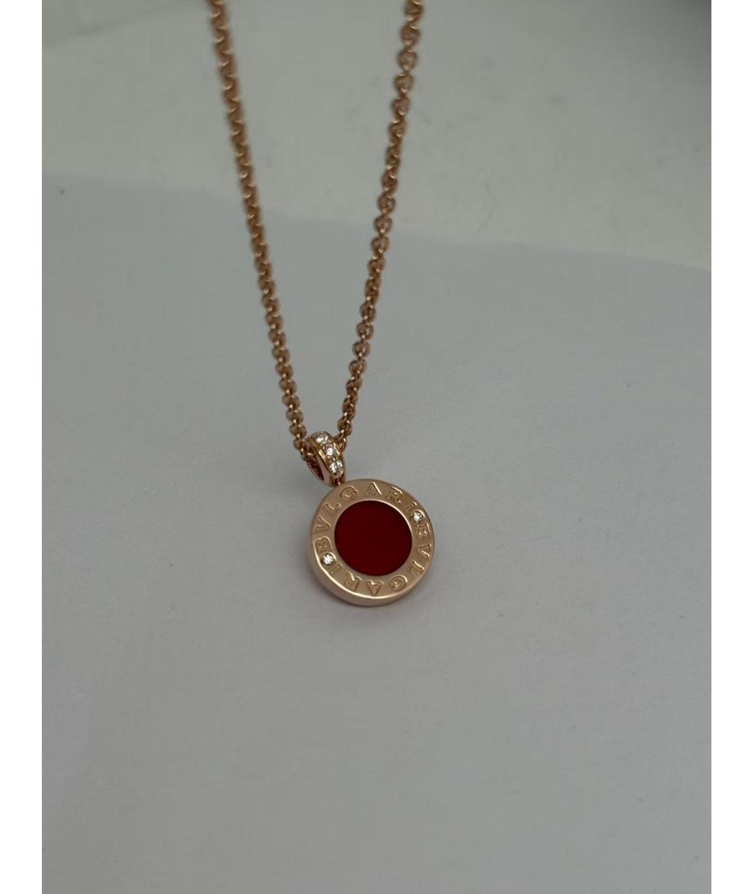 BVLGARI Золотая подвеска из розового золота, фото 5