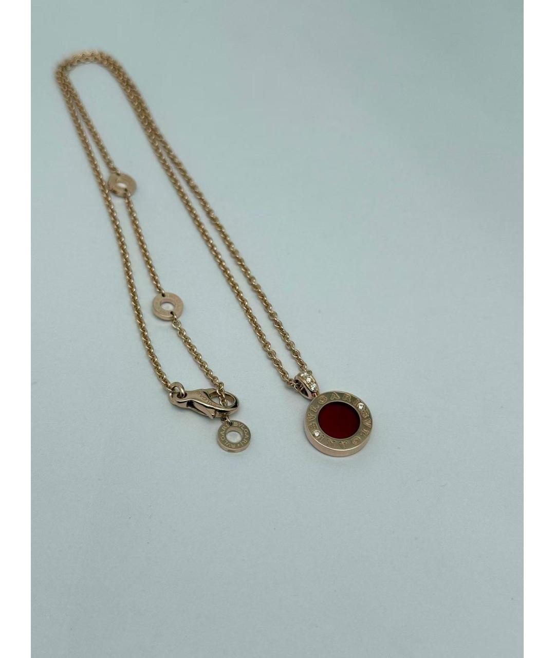 BVLGARI Золотая подвеска из розового золота, фото 6