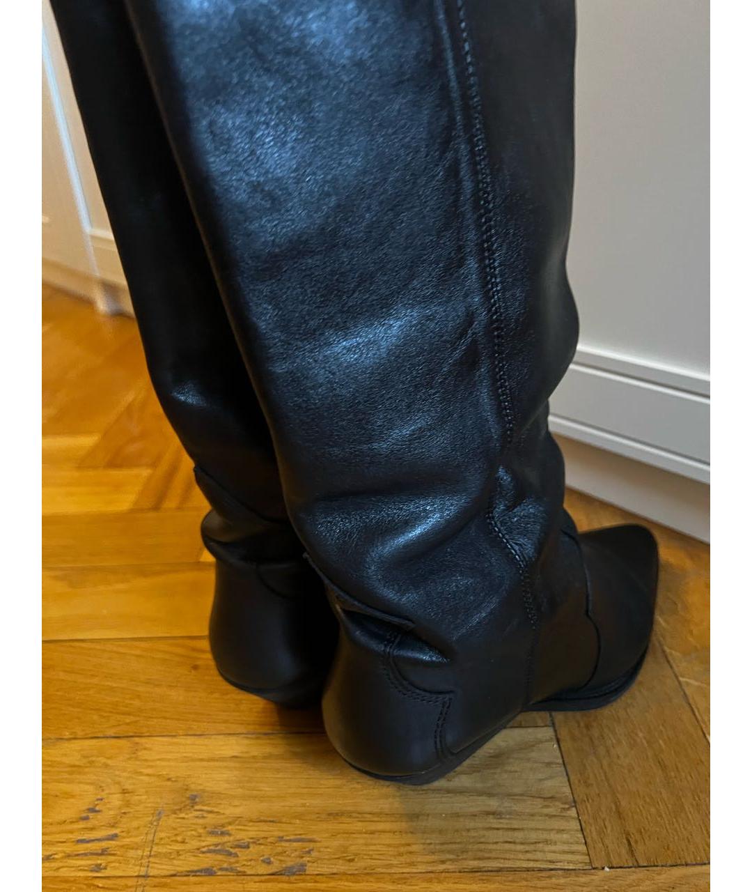 ISABEL MARANT Черные кожаные сапоги, фото 5