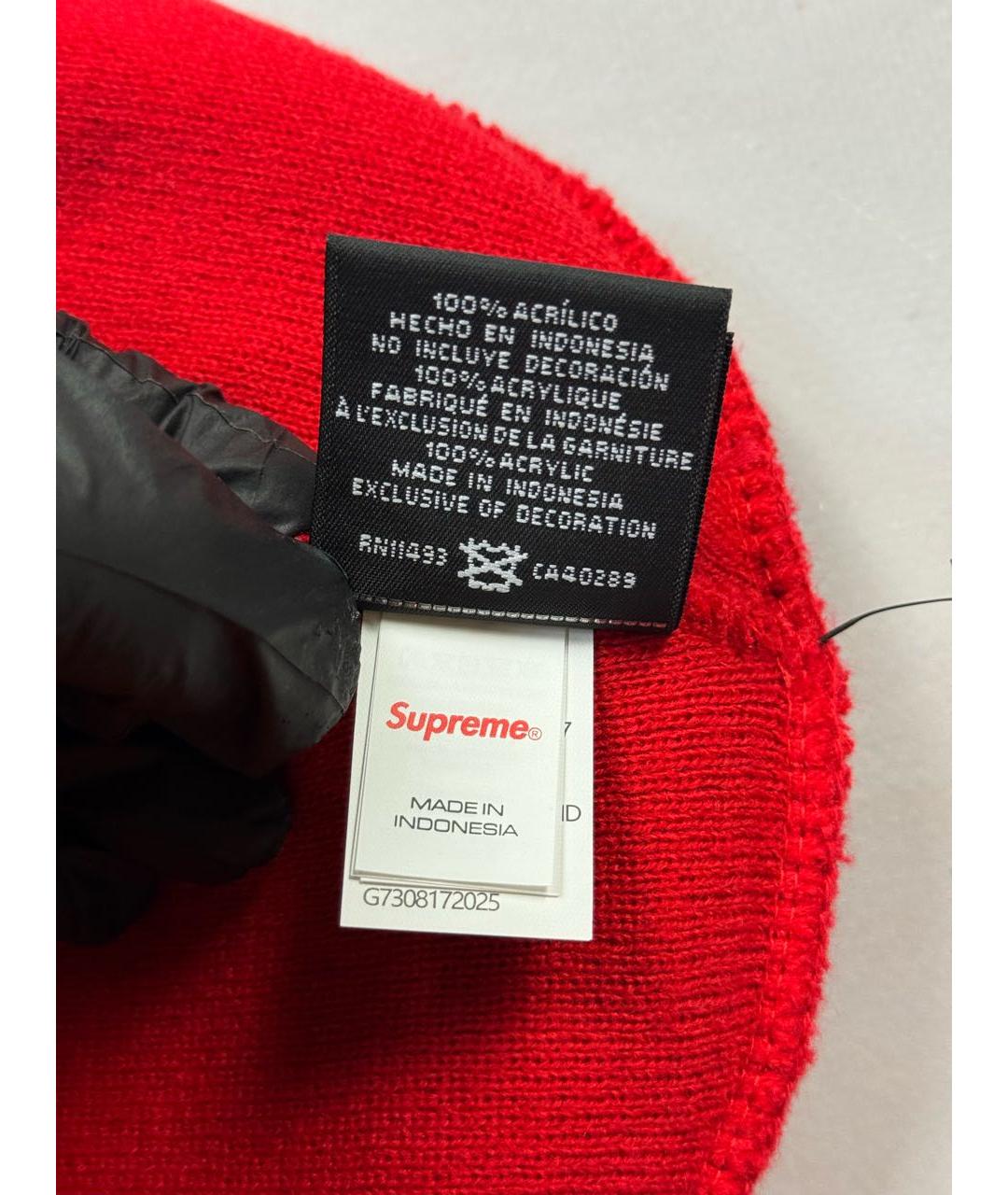 SUPREME Красная шапка, фото 7