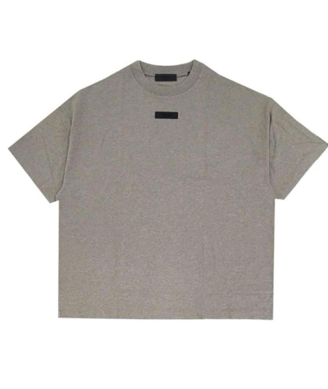 FEAR OF GOD ESSENTIALS Серая хлопковая футболка, фото 3