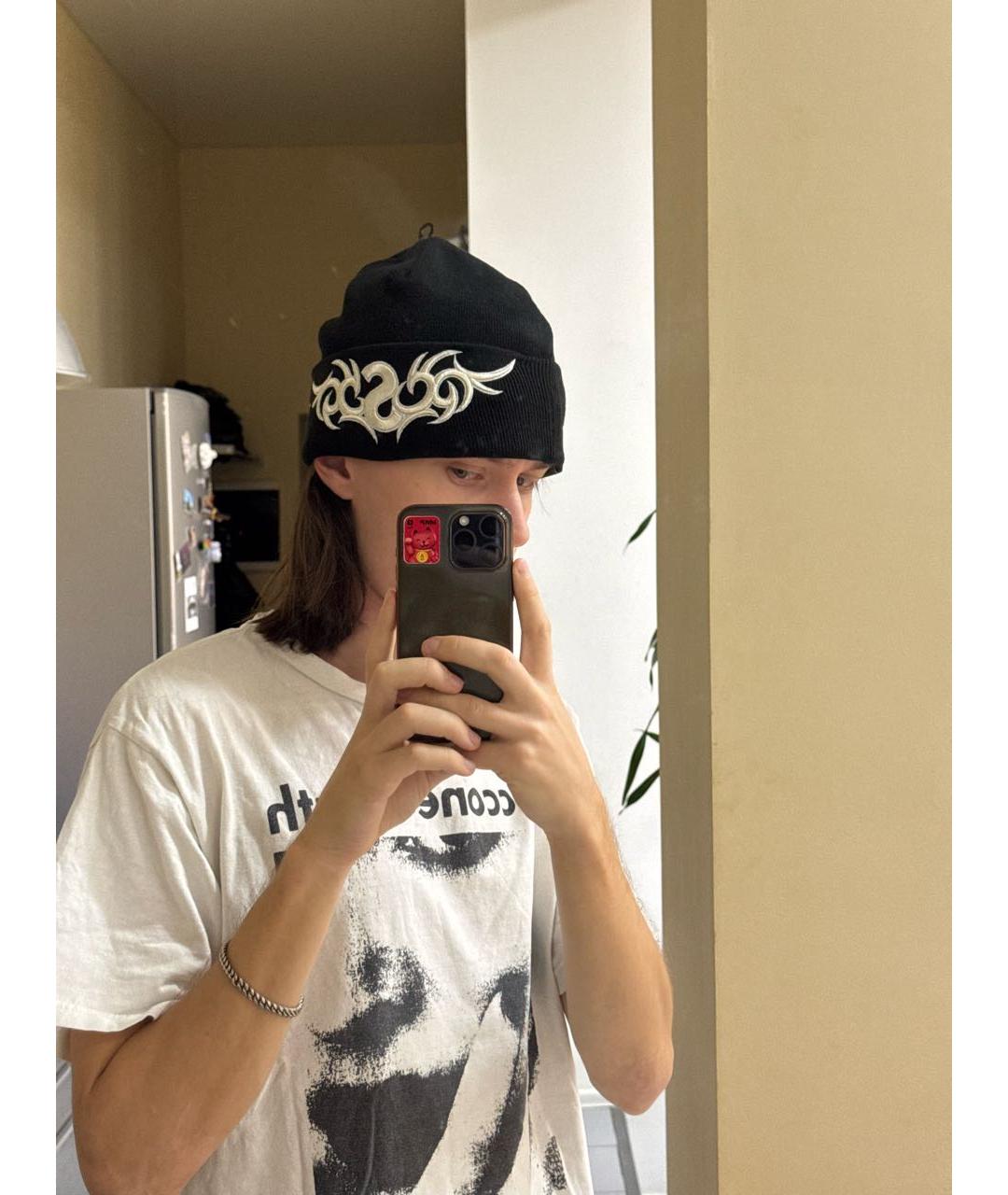 SUPREME Черная шапка, фото 8