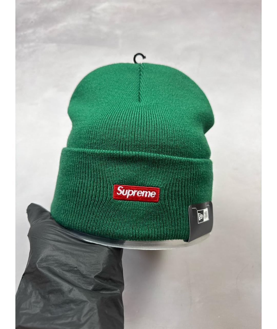 SUPREME Зеленая шапка, фото 4
