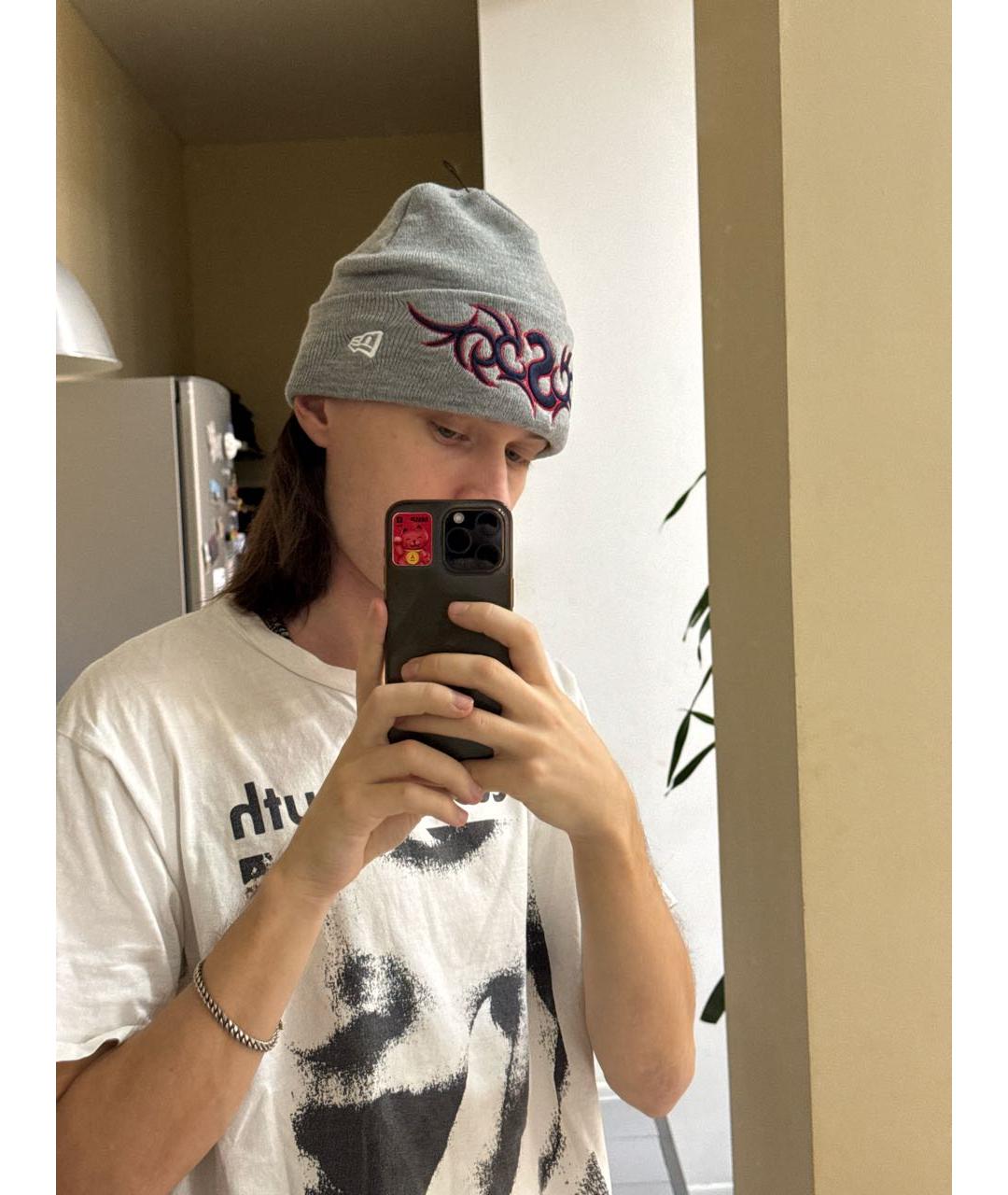 SUPREME Серая шапка, фото 8