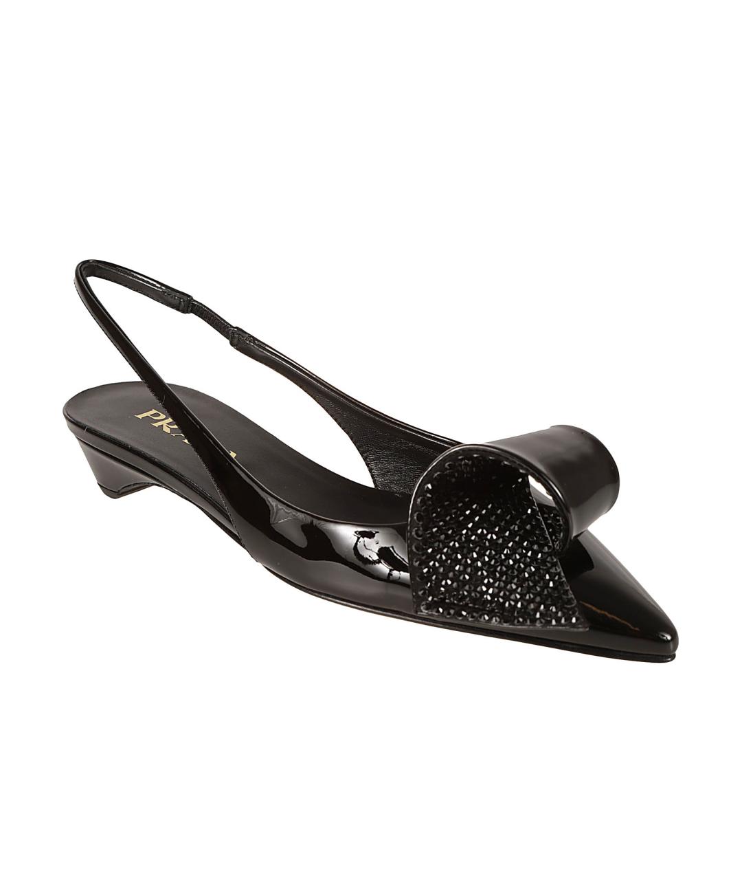 PRADA Черные кожаные туфли, фото 2