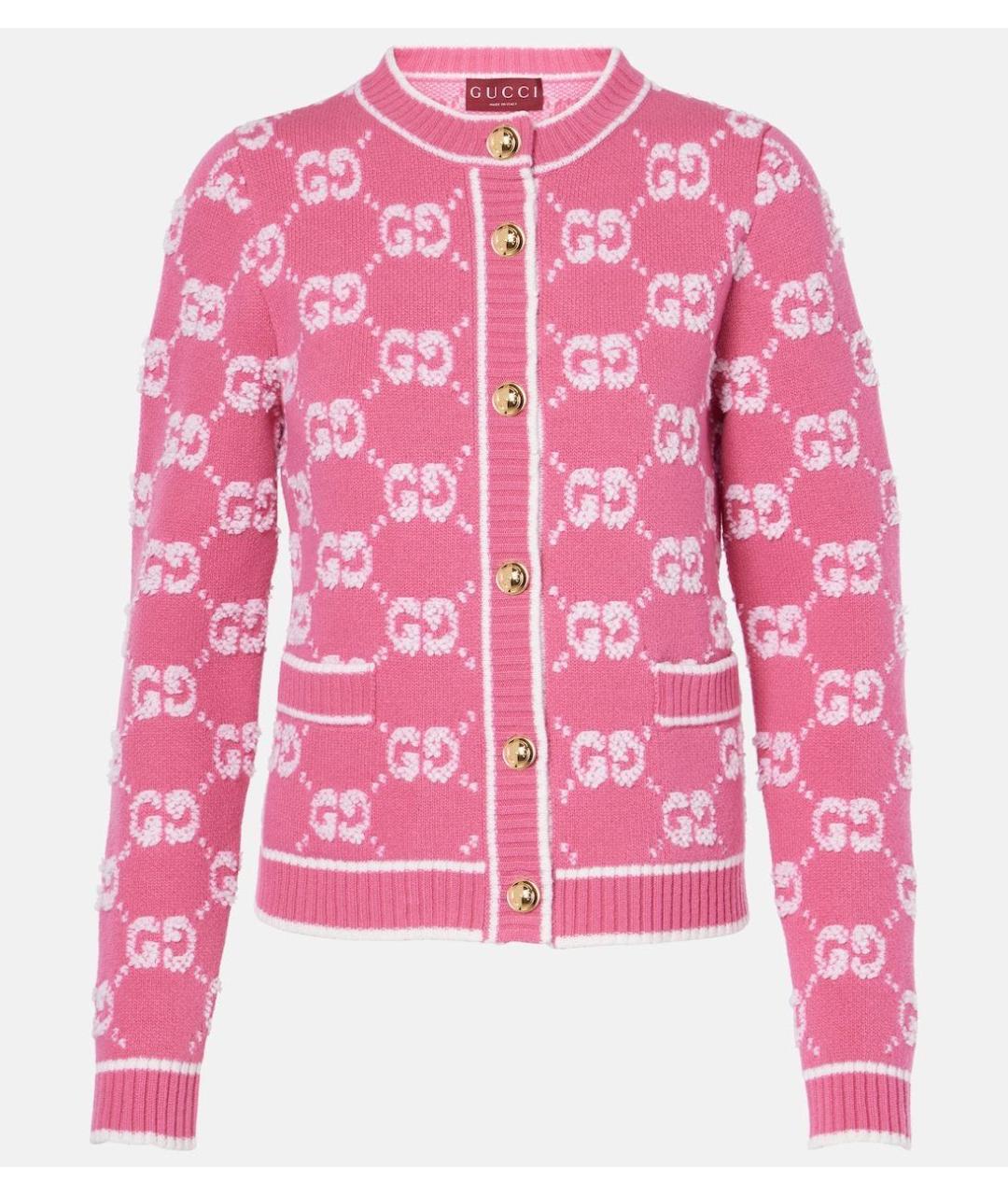 GUCCI Розовый кардиган, фото 3