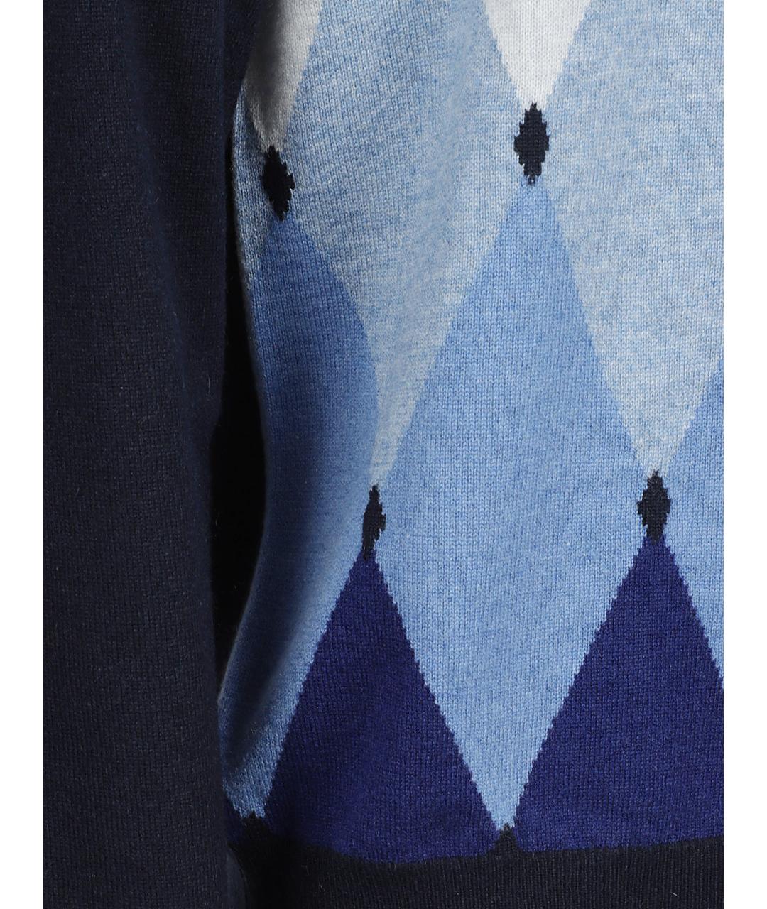 BALLANTYNE Синий кашемировый джемпер / свитер, фото 2