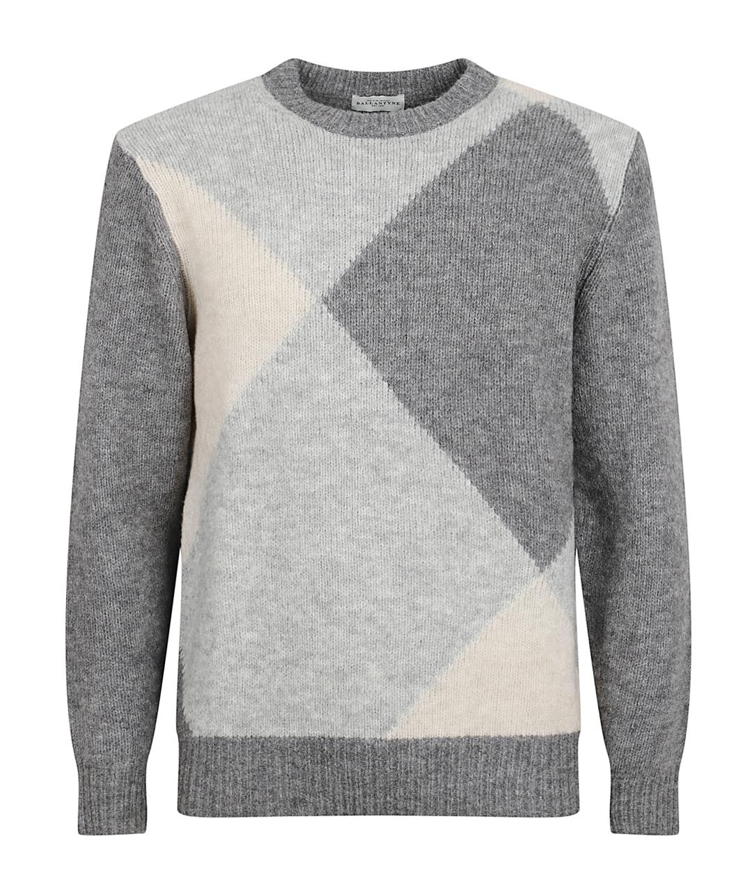 BALLANTYNE Серый шерстяной джемпер / свитер, фото 1