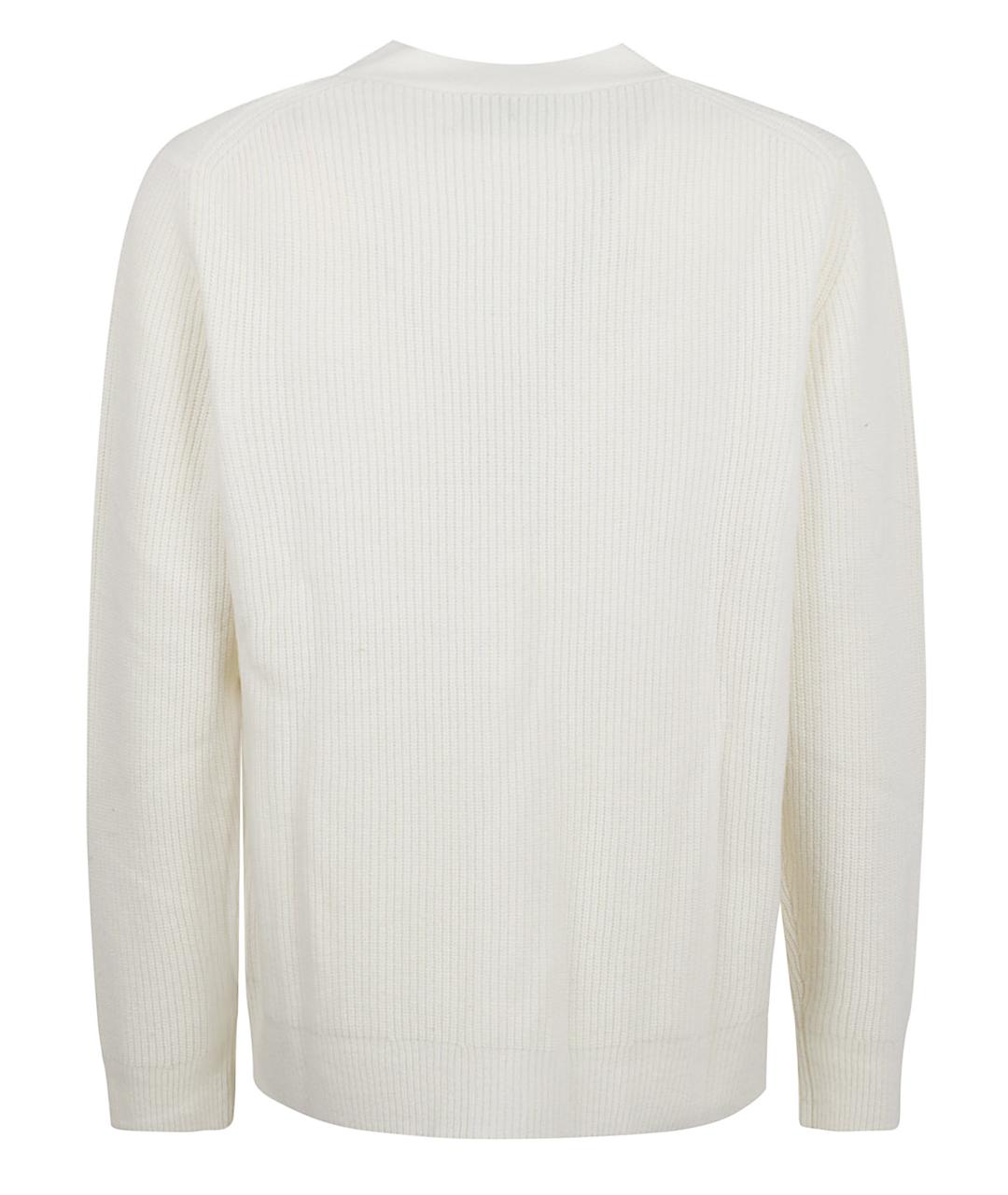 BALLANTYNE Белый шерстяной кардиган, фото 3