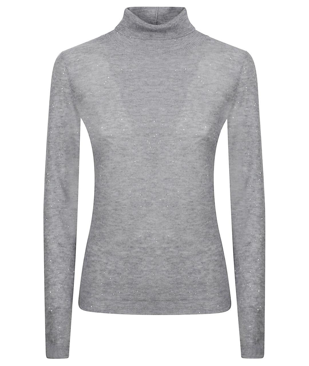 FABIANA FILIPPI Серый шерстяной джемпер / свитер, фото 1