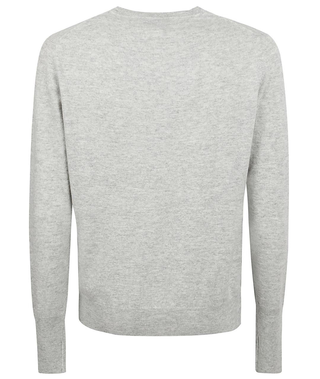 BALLANTYNE Серый кашемировый джемпер / свитер, фото 3