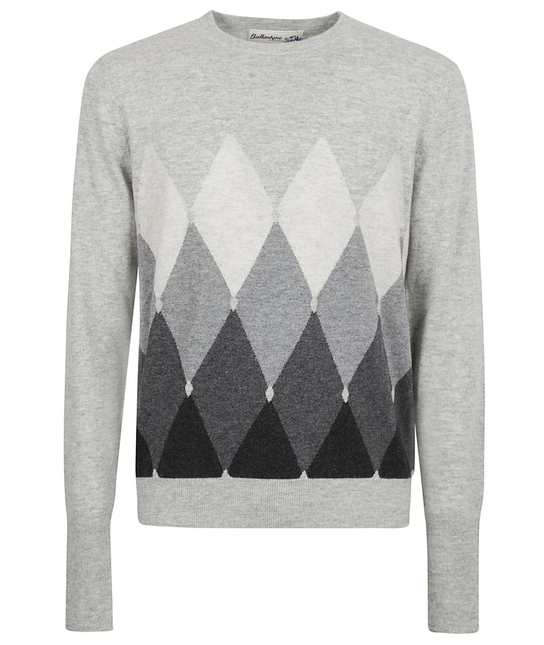 BALLANTYNE Серый кашемировый джемпер / свитер, фото 1