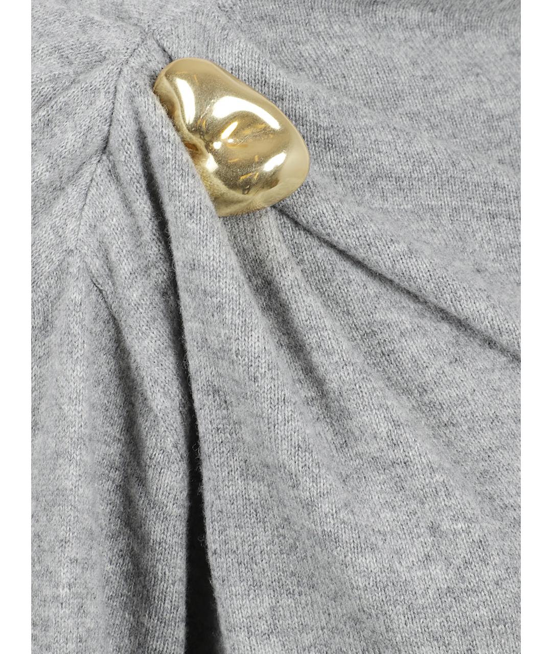 FABIANA FILIPPI Серое шерстяное вечернее платье, фото 2