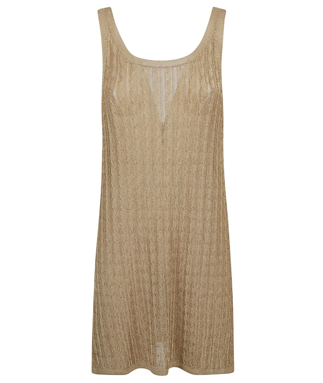PRADA Бежевое вискозное повседневное платье, фото 1