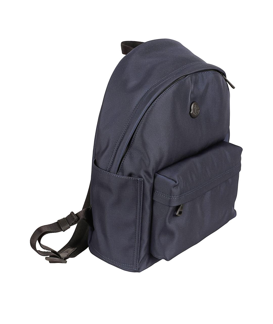 MONCLER Синий тканевый рюкзак, фото 3