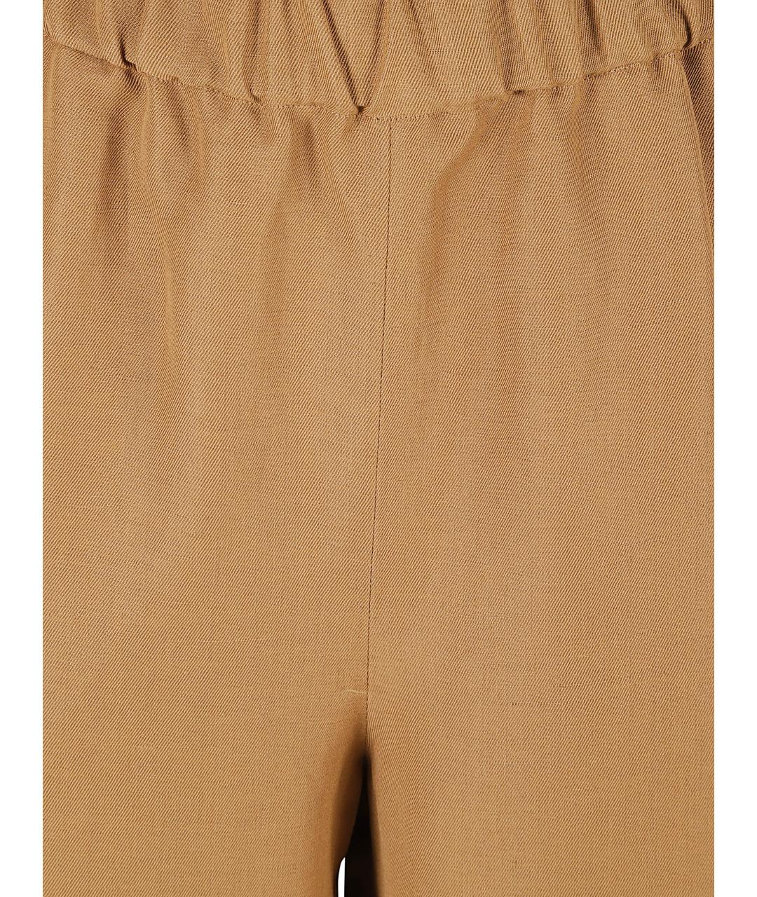 FABIANA FILIPPI Бежевые вискозные прямые брюки, фото 3