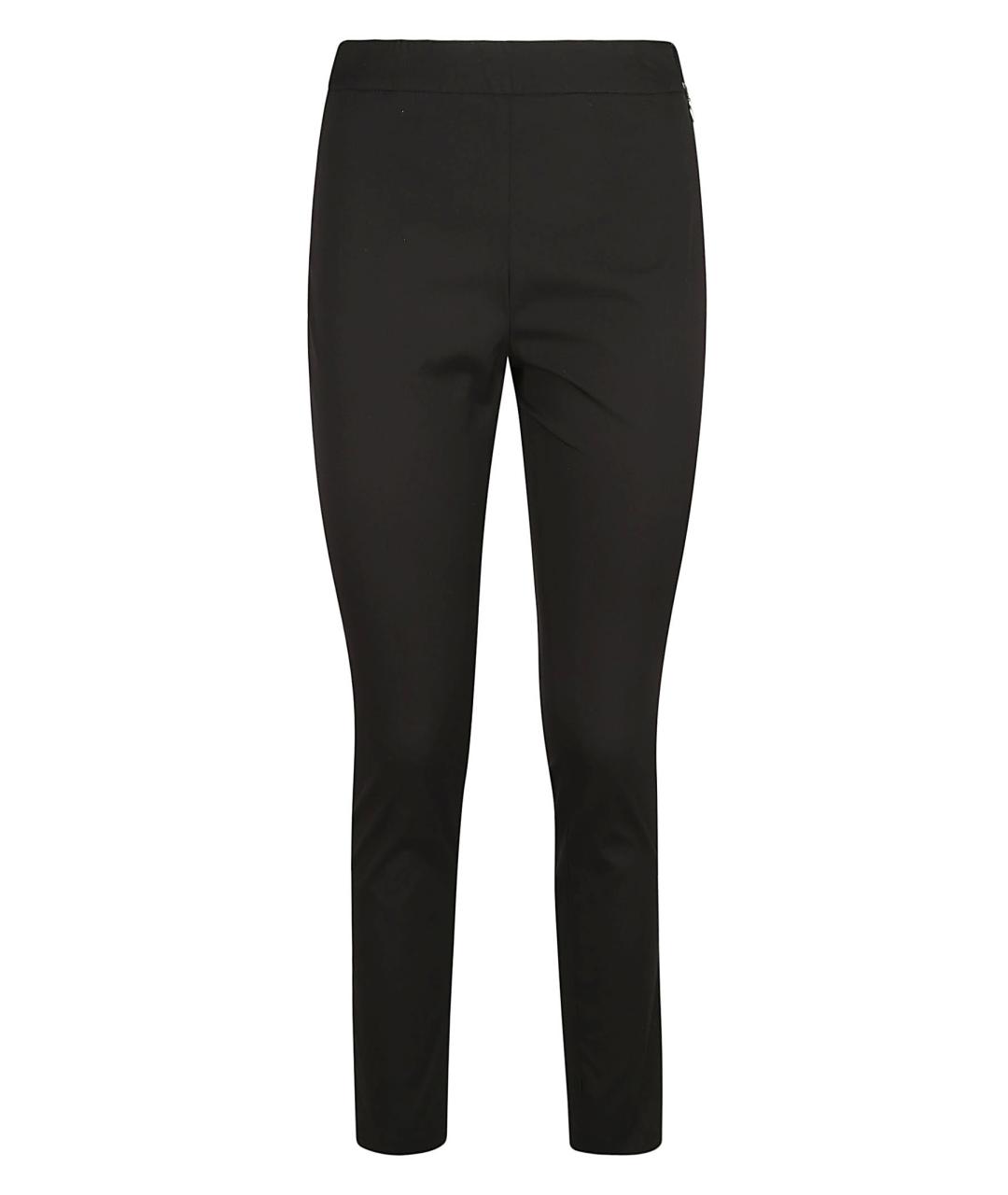 FABIANA FILIPPI Черные хлопковые брюки узкие, фото 1