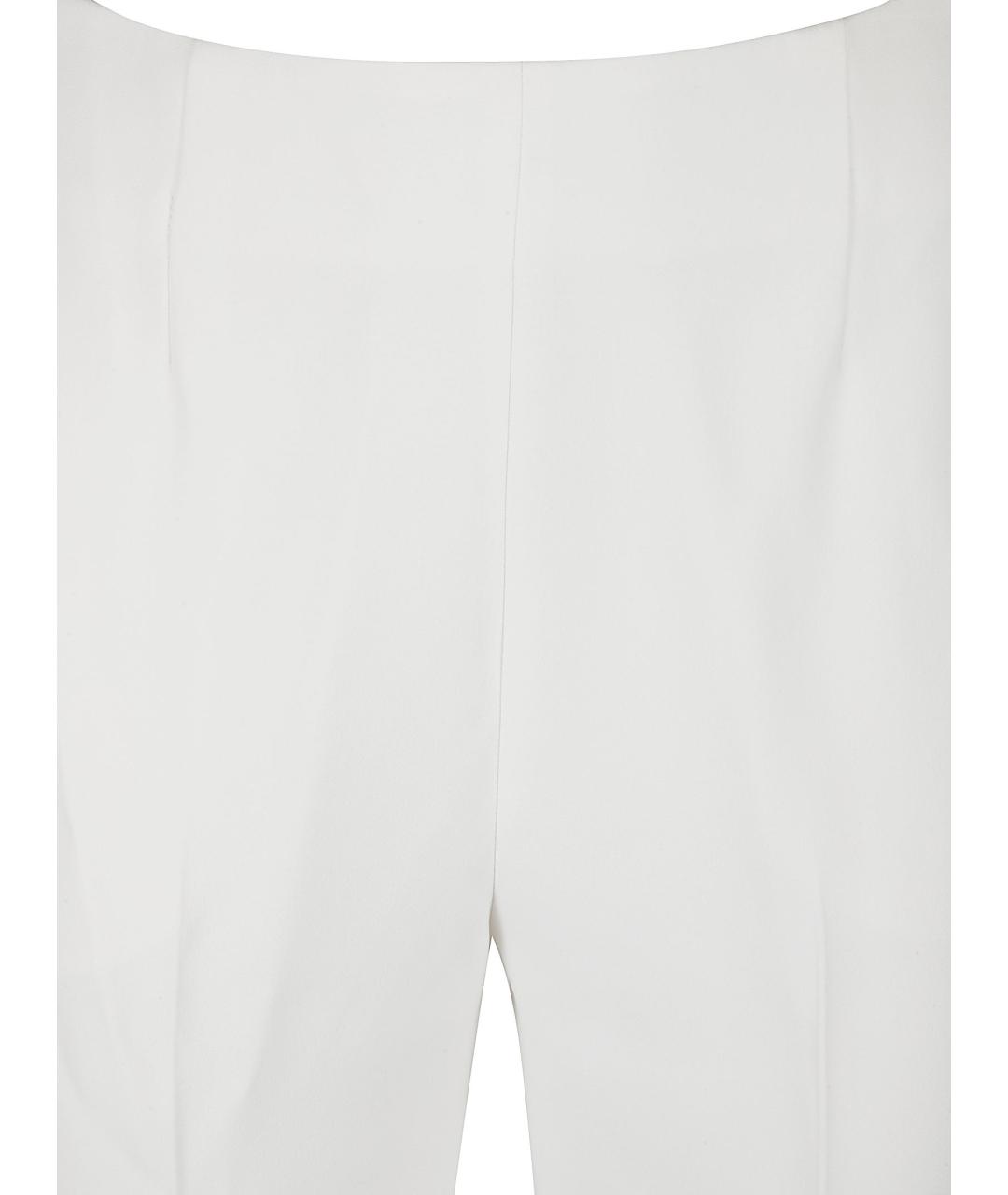 ERMANNO SCERVINO Белые вискозные прямые брюки, фото 3