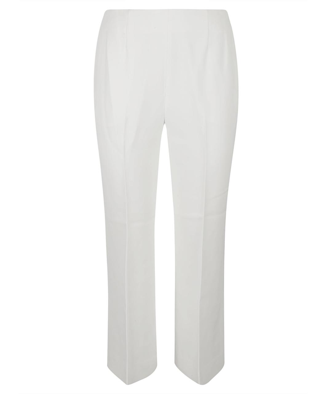 ERMANNO SCERVINO Белые вискозные прямые брюки, фото 1