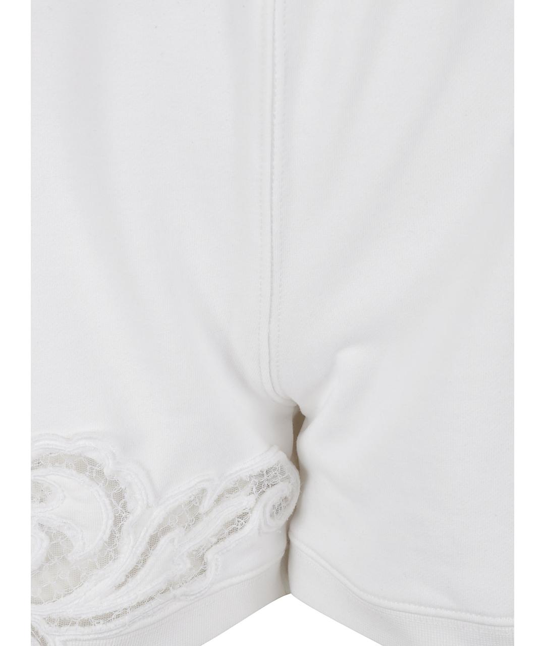 ERMANNO SCERVINO Белые хлопковые шорты, фото 3