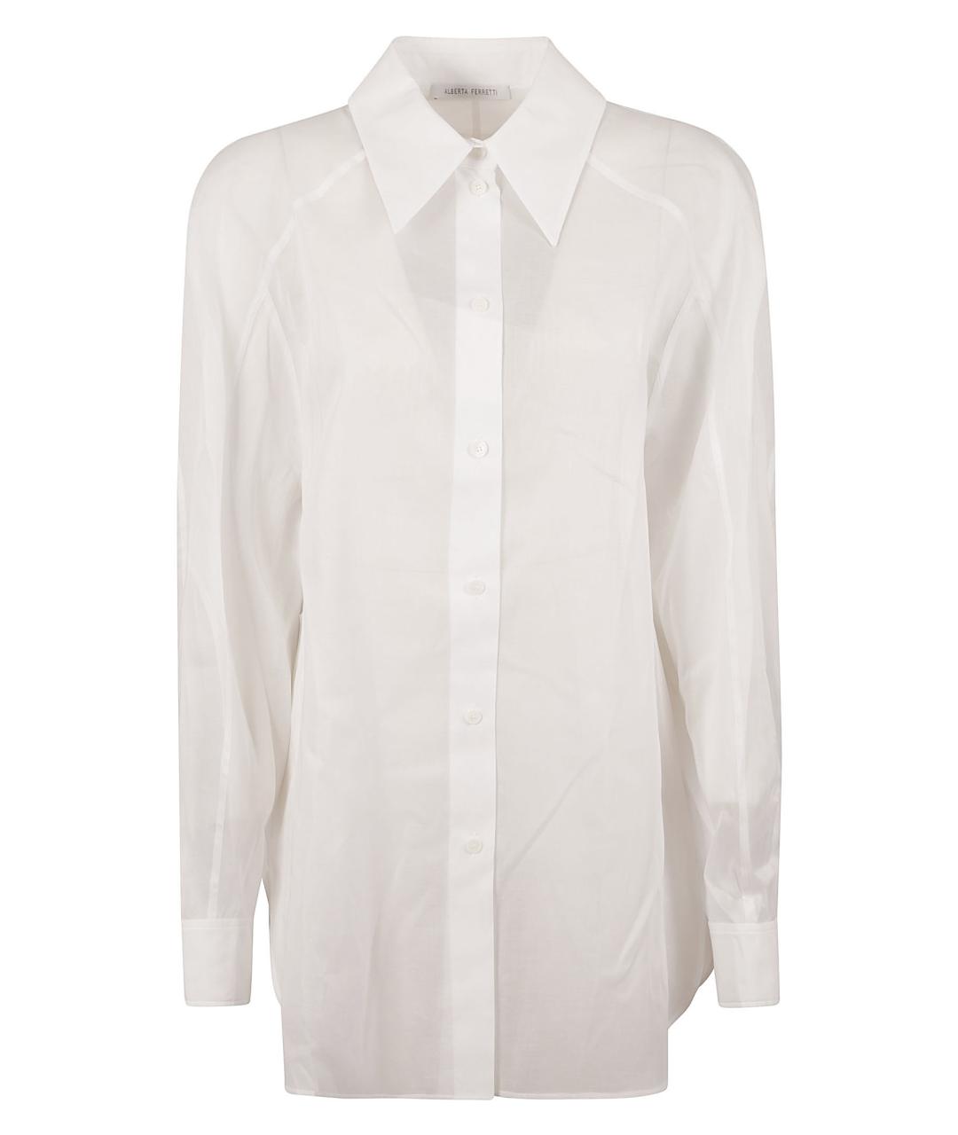 ALBERTA FERRETTI Белая хлопковая рубашка, фото 1