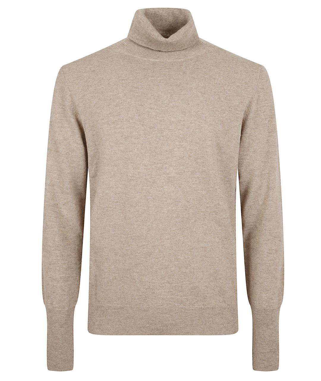 BALLANTYNE Бежевая кашемировая водолазка, фото 1