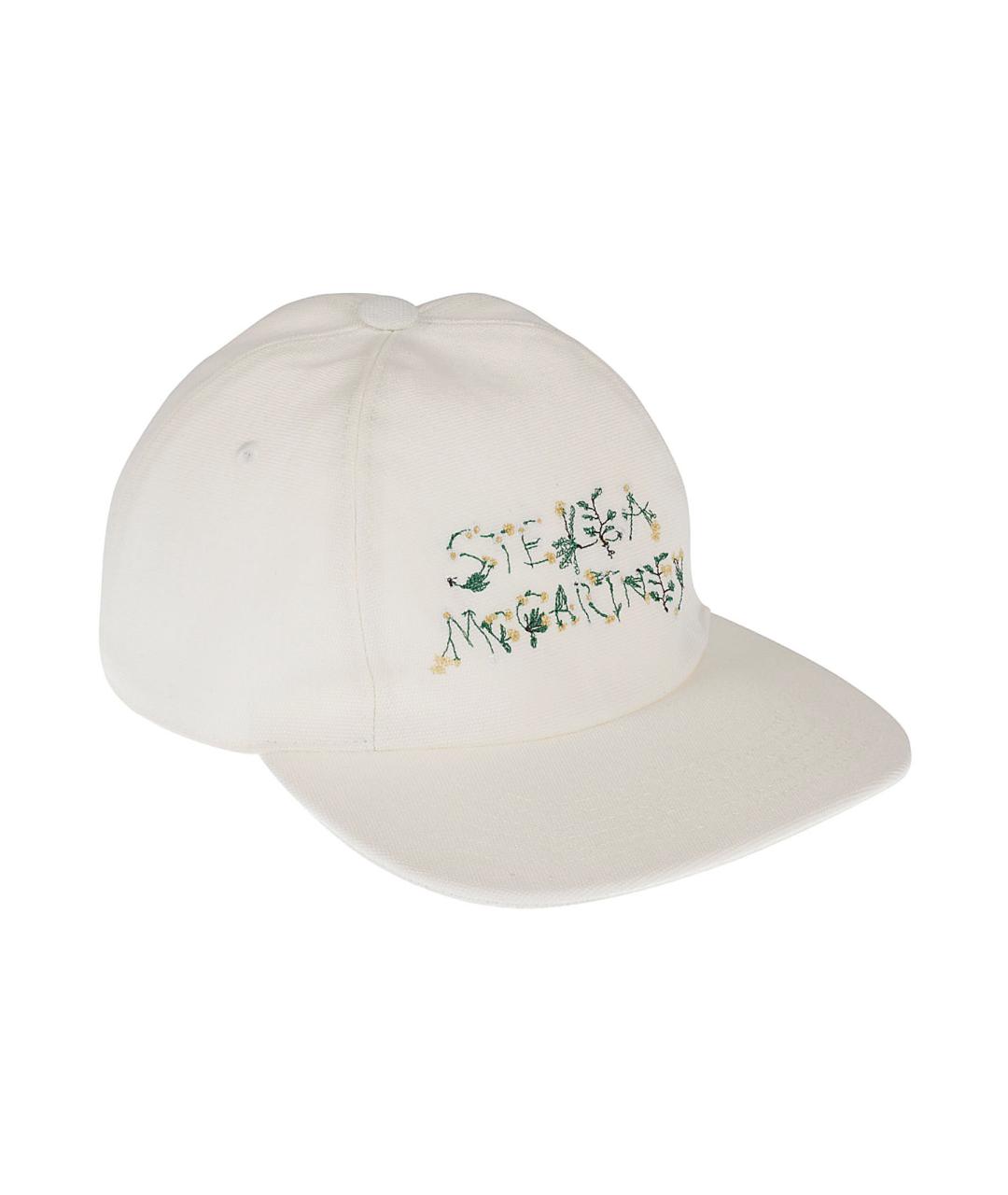 STELLA MCCARTNEY Белая хлопковая кепка, фото 1
