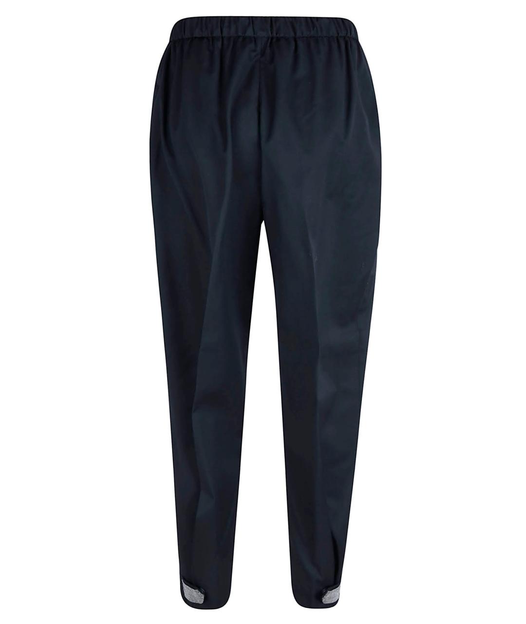 FABIANA FILIPPI Черные шерстяные прямые брюки, фото 2