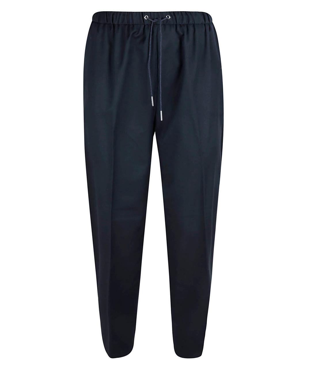 FABIANA FILIPPI Черные шерстяные прямые брюки, фото 1