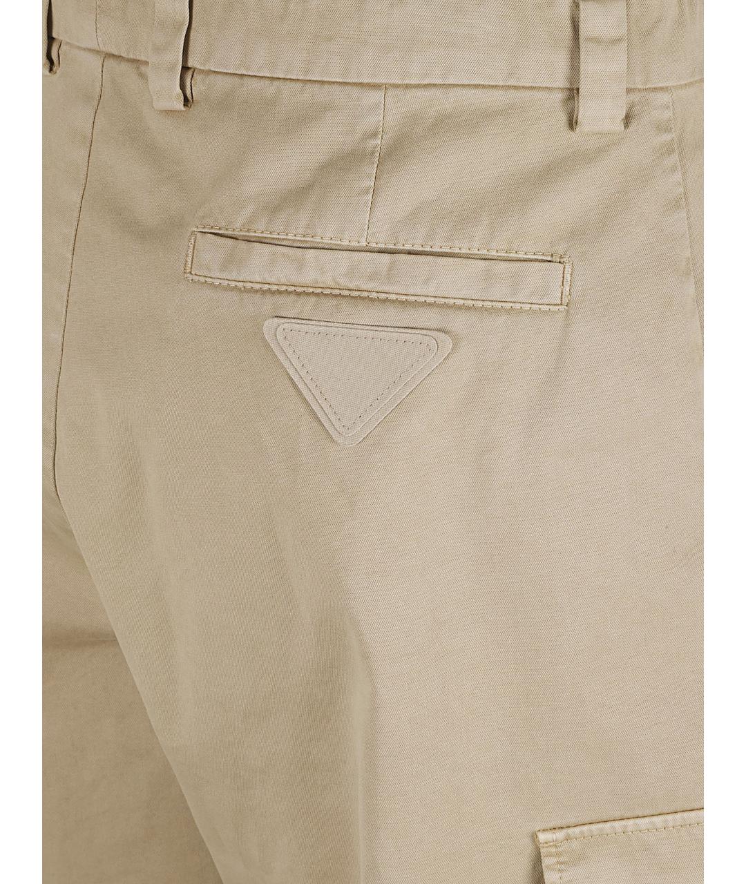 PRADA Бежевые хлопковые шорты, фото 2