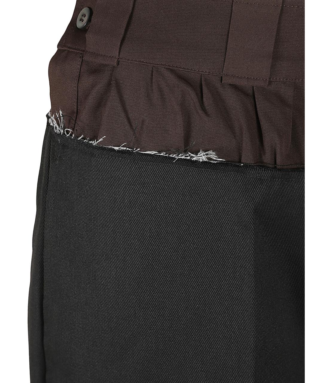 MAISON MARGIELA Черные полиэстеровые шорты, фото 2