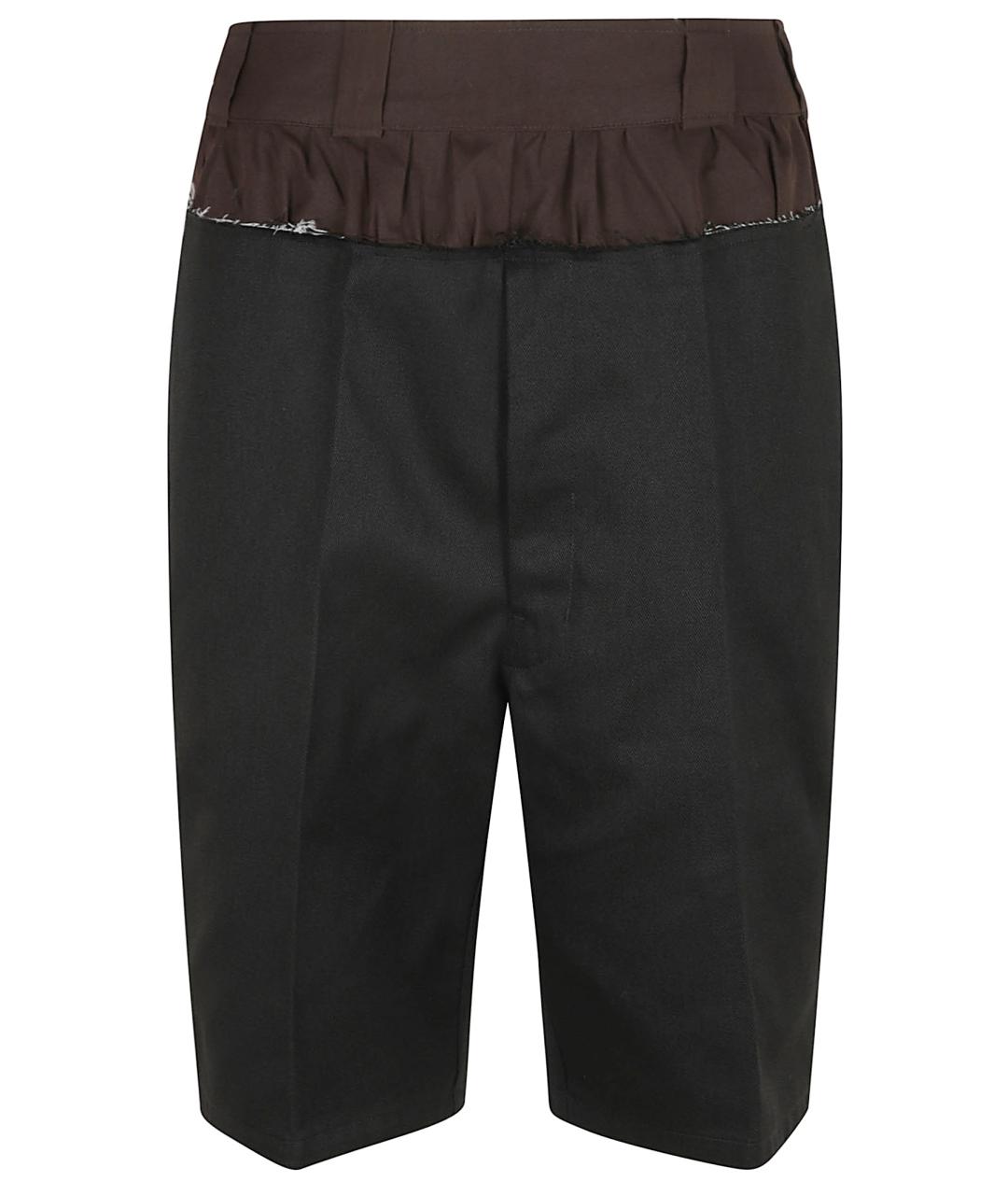 MAISON MARGIELA Черные полиэстеровые шорты, фото 1