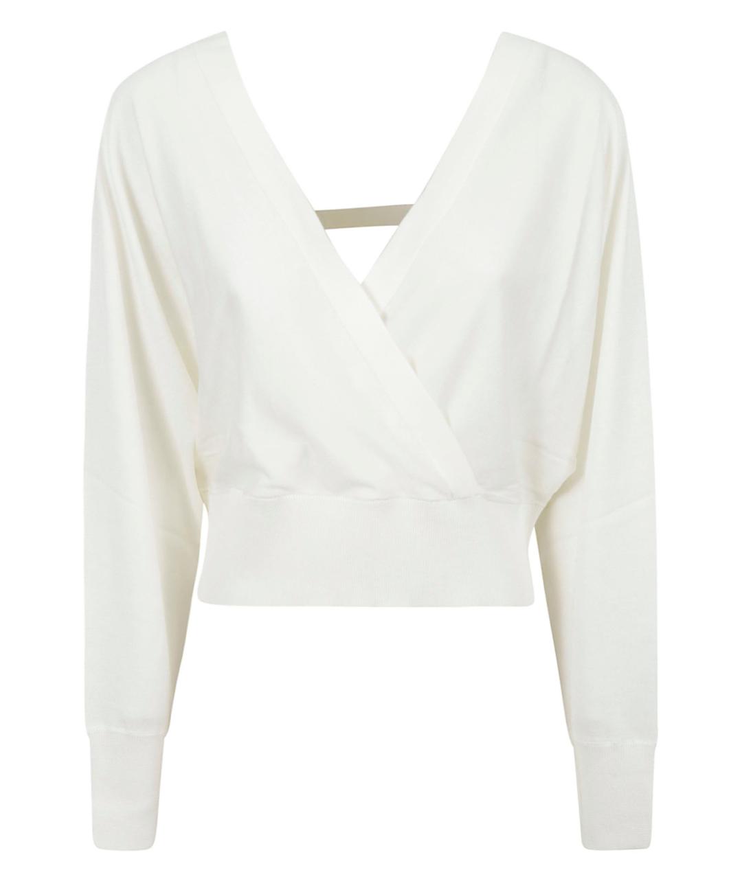 FABIANA FILIPPI Белый хлопковый джемпер / свитер, фото 1