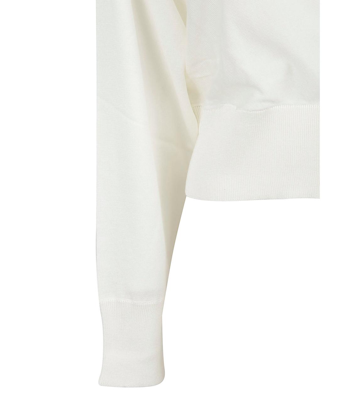 FABIANA FILIPPI Белый хлопковый джемпер / свитер, фото 3