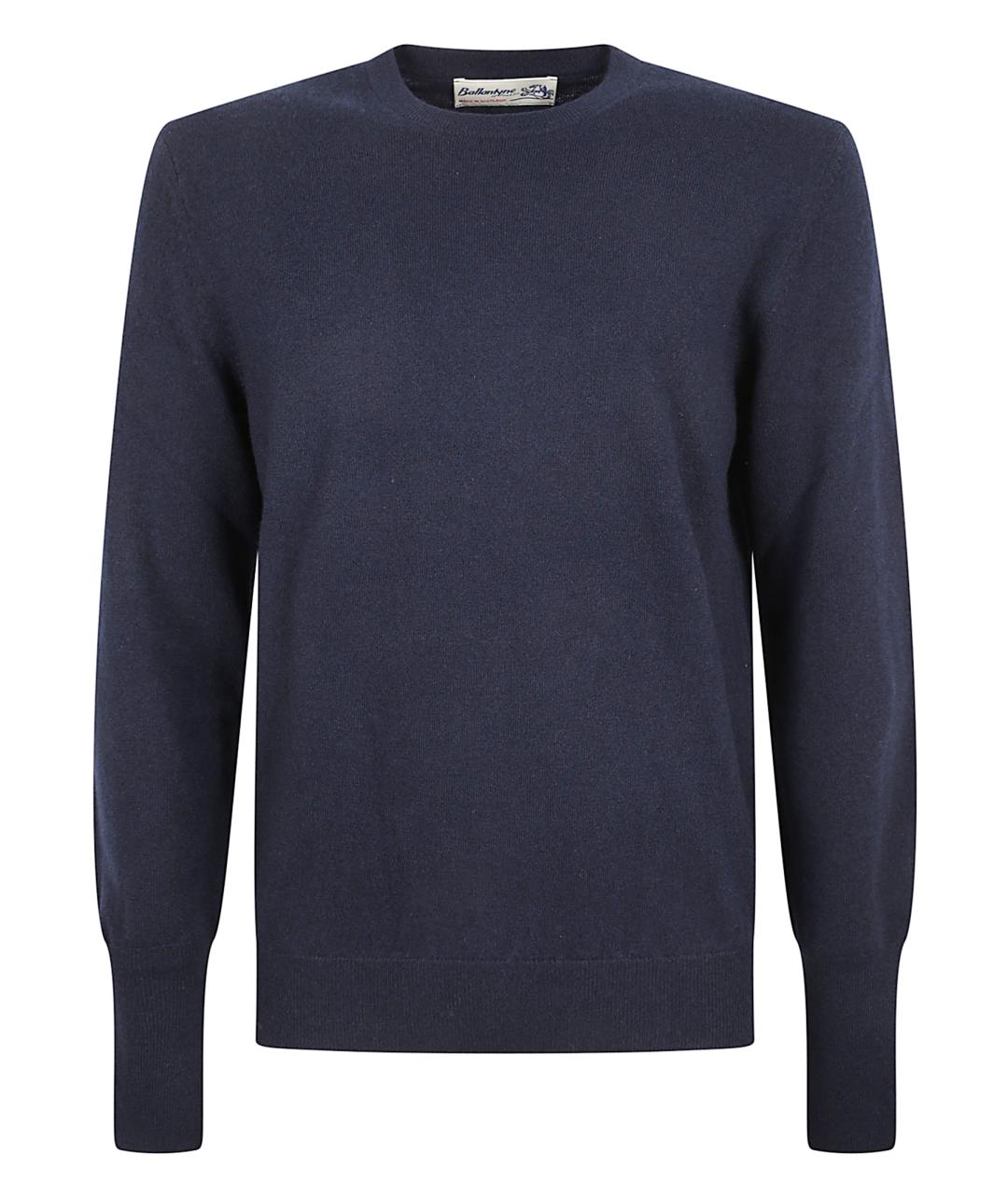 BALLANTYNE Синий кашемировый джемпер / свитер, фото 1