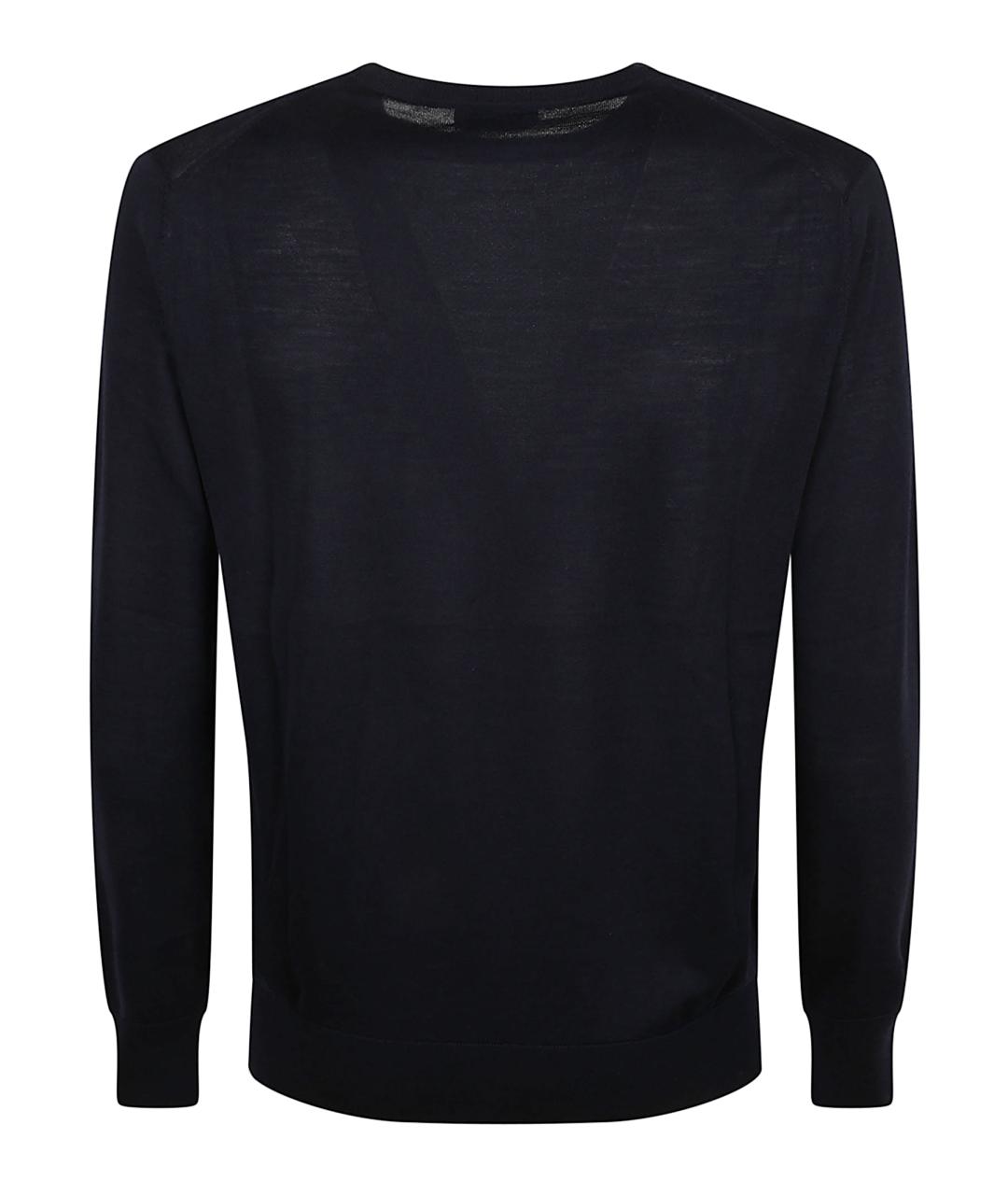 BALLANTYNE Синий кашемировый джемпер / свитер, фото 3