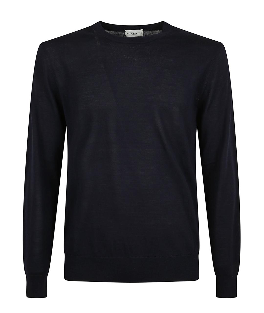 BALLANTYNE Синий кашемировый джемпер / свитер, фото 1