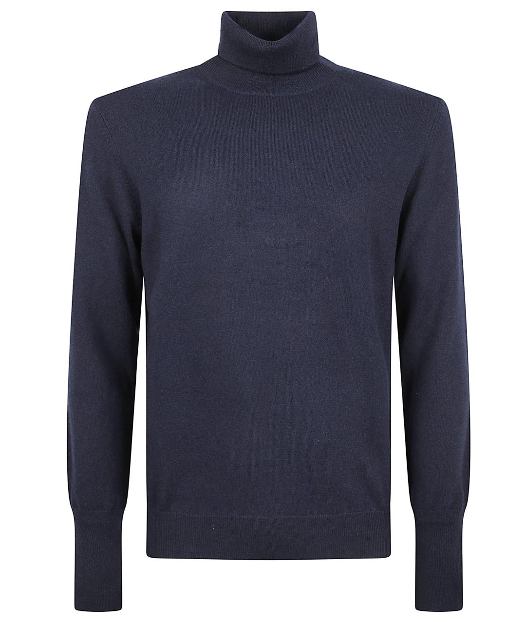 BALLANTYNE Синяя кашемировая водолазка, фото 1