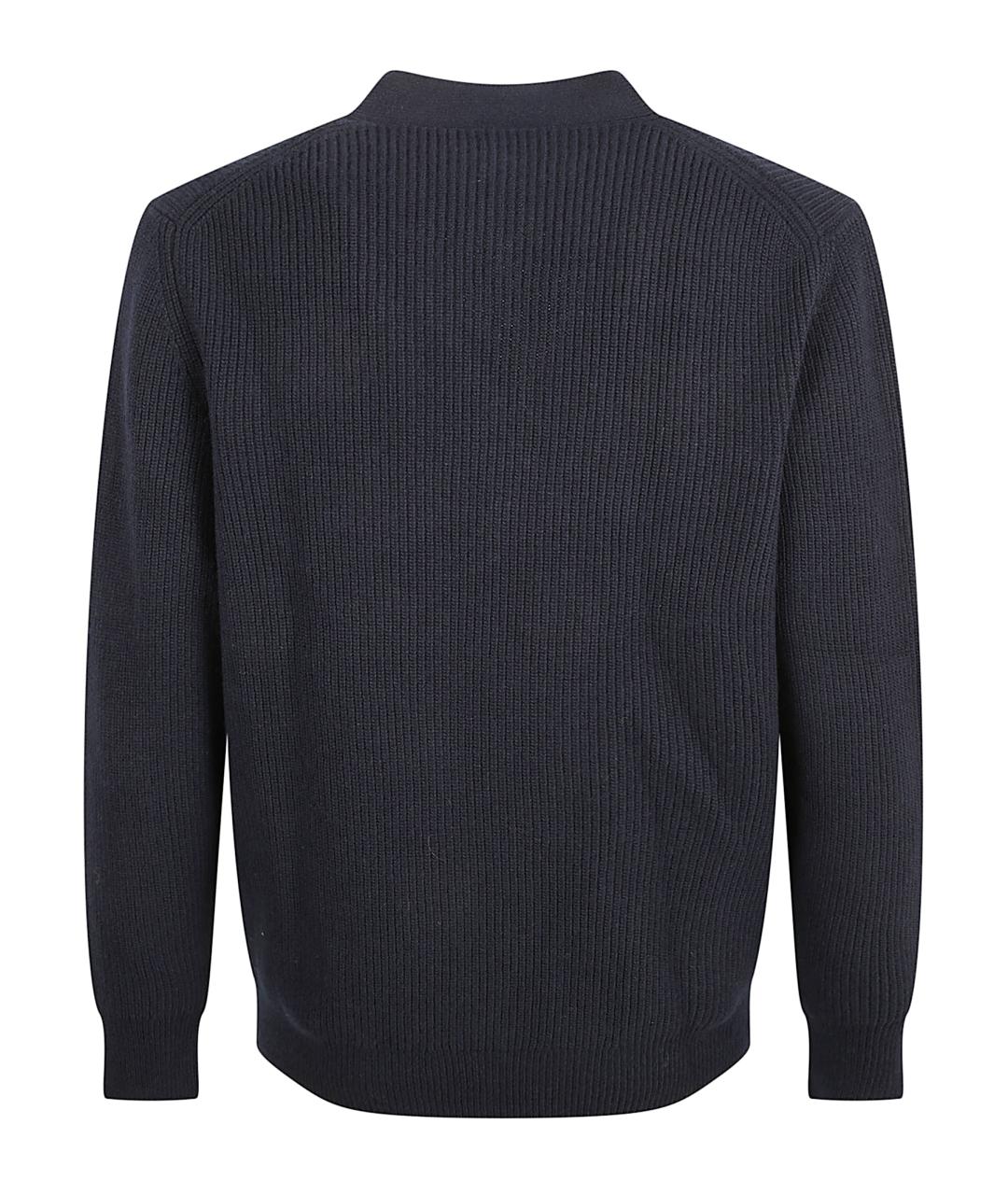 BALLANTYNE Синий шерстяной кардиган, фото 3