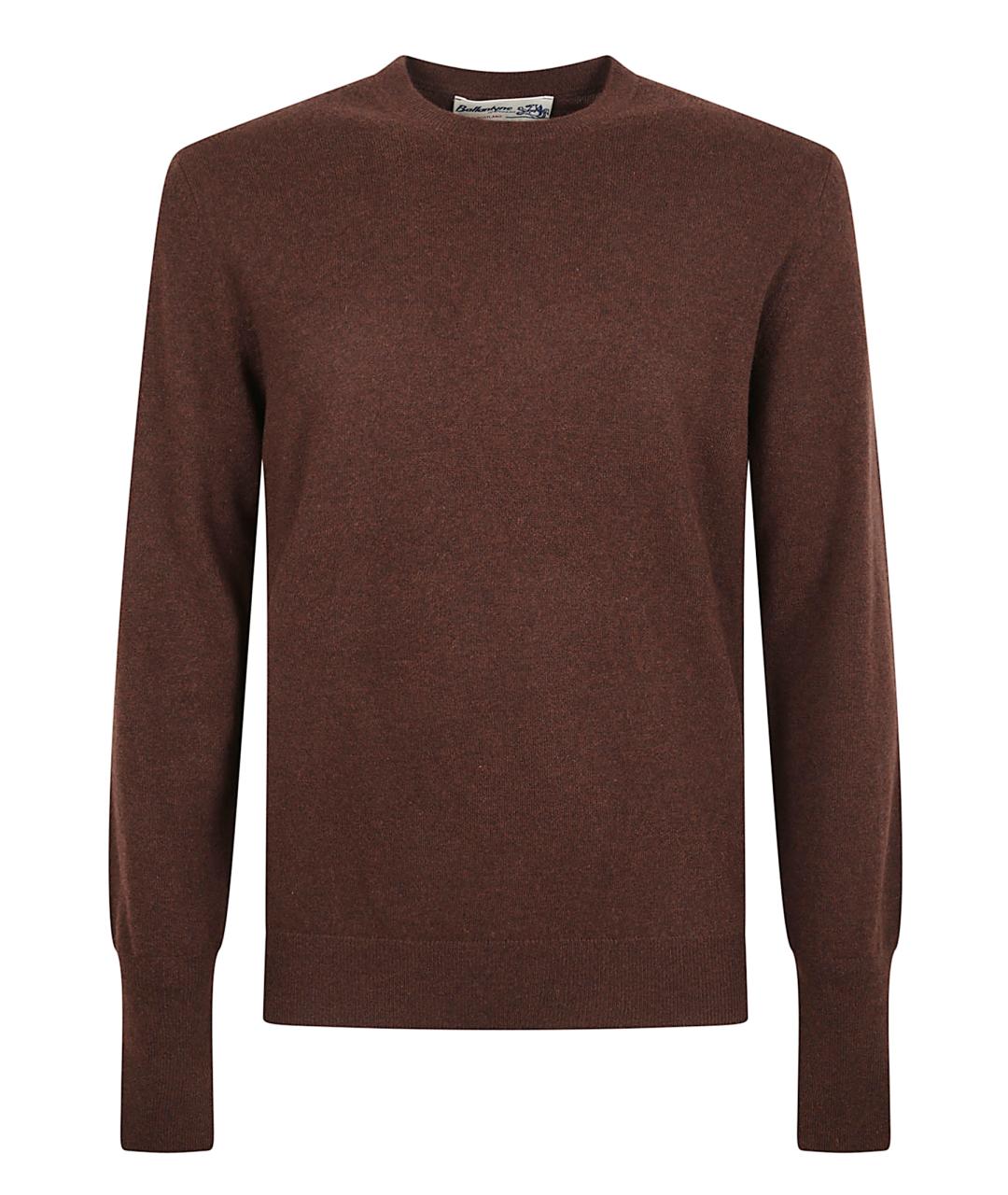 BALLANTYNE Коричневый кашемировый джемпер / свитер, фото 1