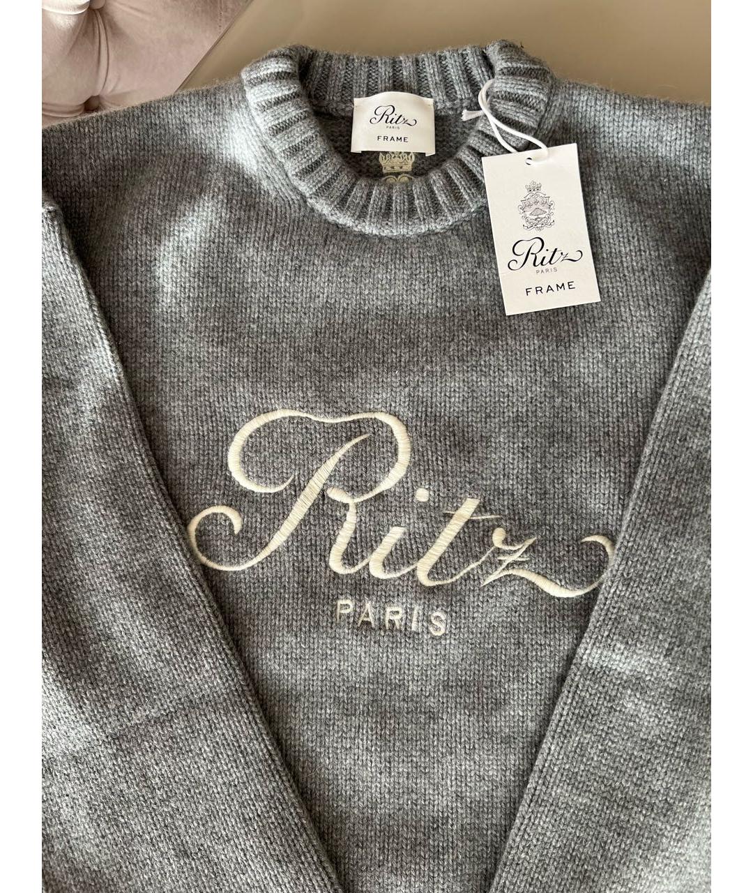 FRAME Серый кашемировый джемпер / свитер, фото 3
