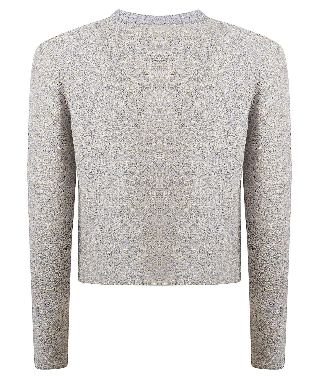 FABIANA FILIPPI Серый хлопковый жакет/пиджак, фото 2