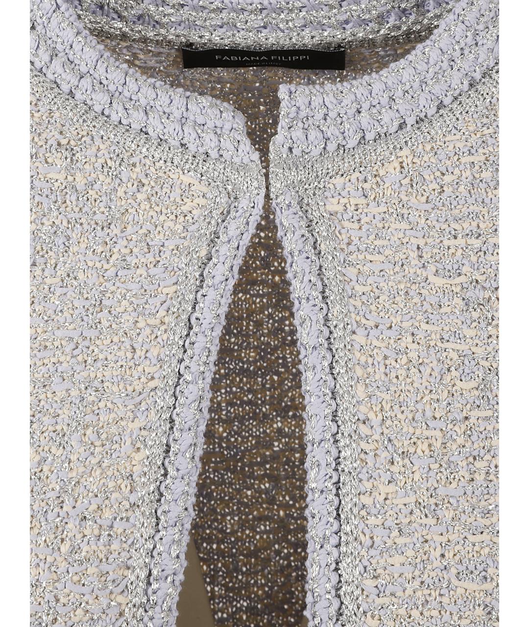 FABIANA FILIPPI Серый хлопковый жакет/пиджак, фото 3