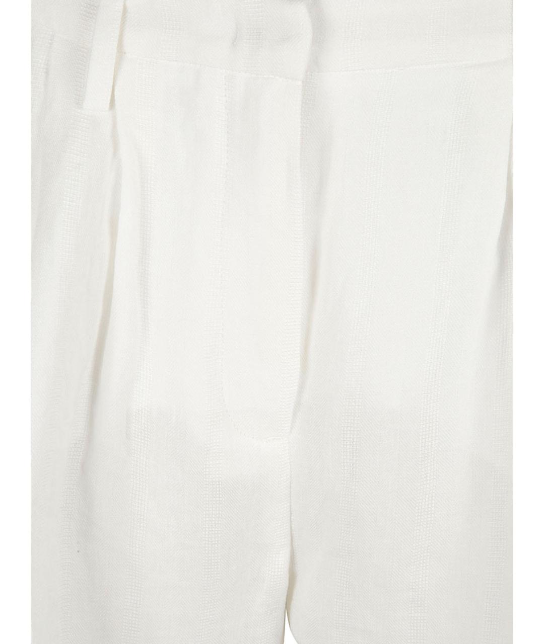 FABIANA FILIPPI Белые прямые брюки, фото 3