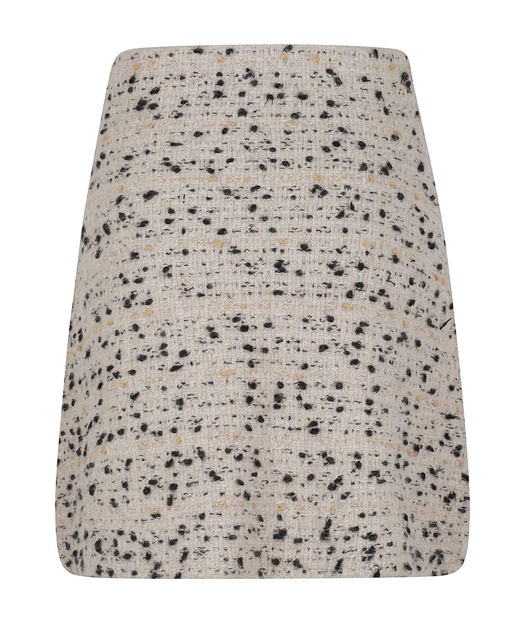 FABIANA FILIPPI Черная шерстяная юбка мини, фото 3