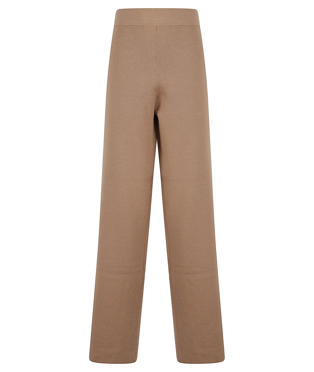FABIANA FILIPPI Бежевые шерстяные прямые брюки, фото 1