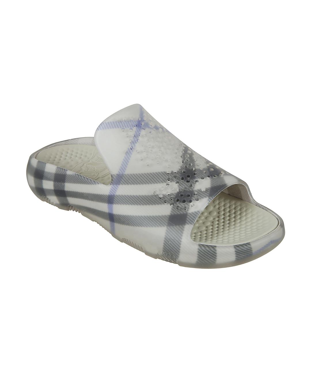 BURBERRY Мульти резиновые шлепанцы, фото 2