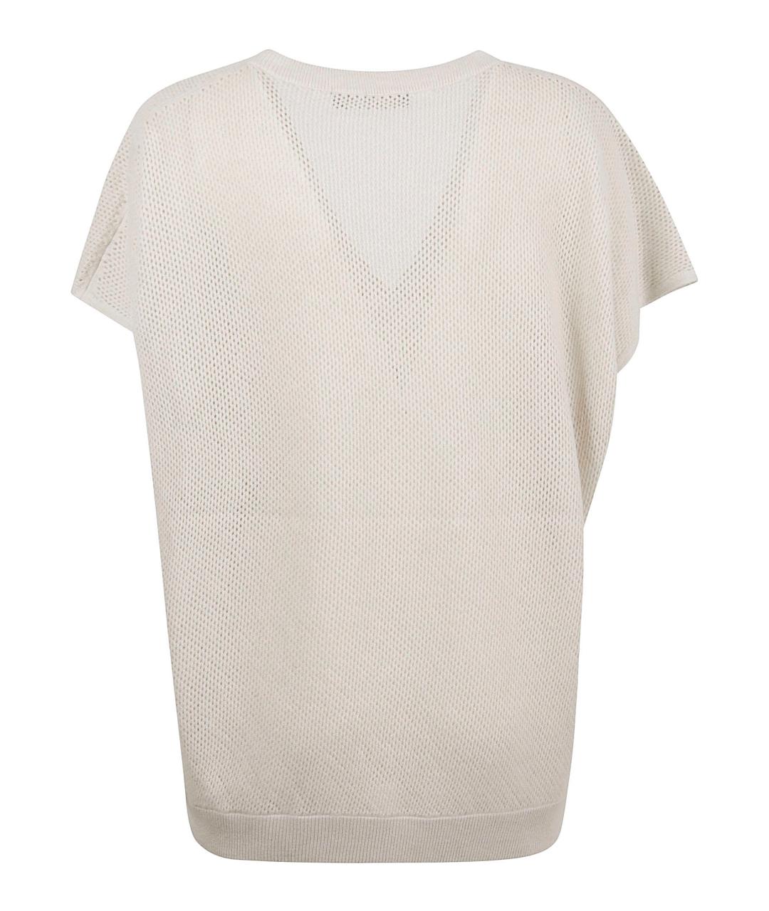 FABIANA FILIPPI Бежевая шерстяная футболка, фото 2