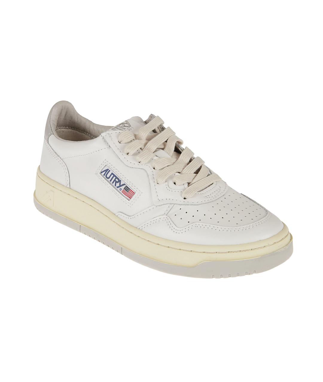 AUTRY Белые кожаные кроссовки, фото 2