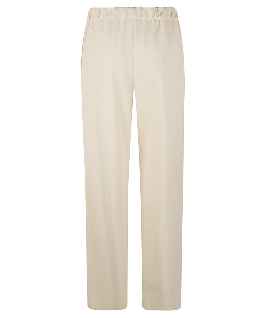 FABIANA FILIPPI Бежевые вискозные прямые брюки, фото 1